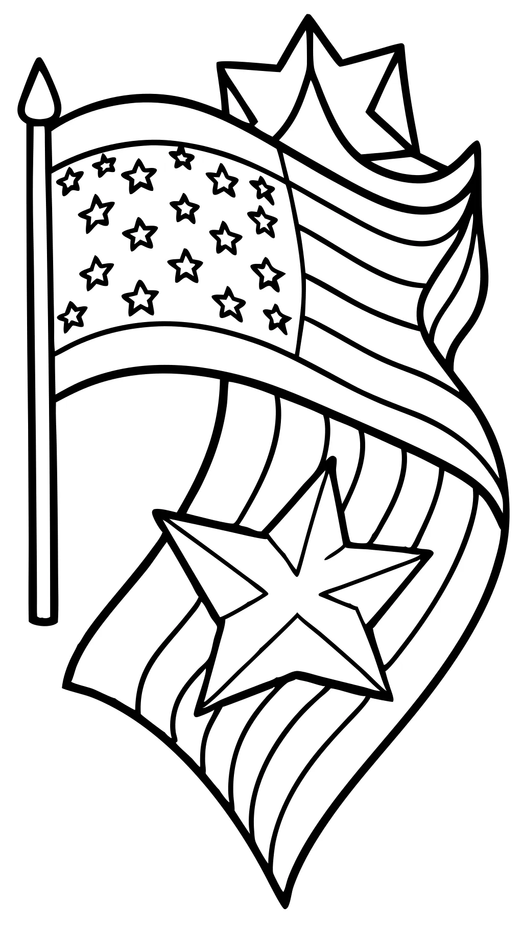 american flag printable coloring pages